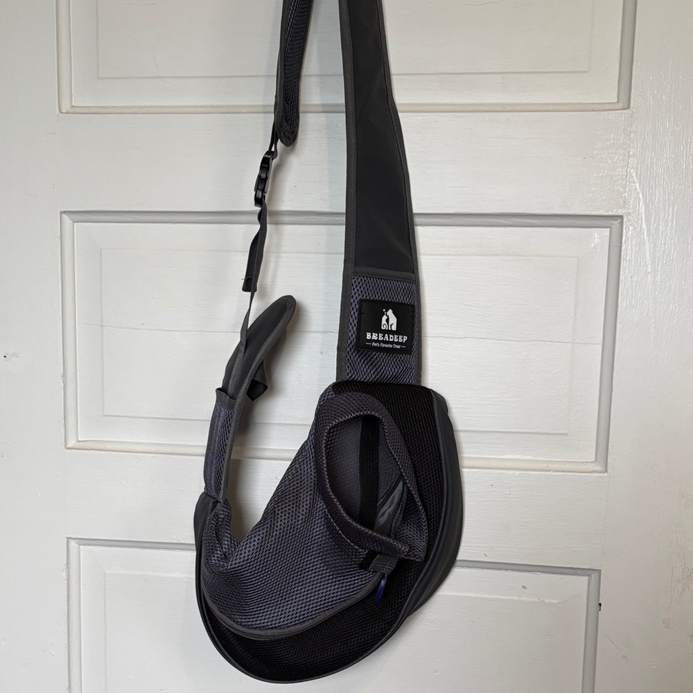 Black Small Pet Sling tote Bag Carrier